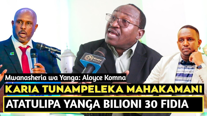 MWANASHERIA WA YANGA KUMSHITAKI RAIS KARIA MAHAKAMANI/ATALIPA BILIONI 35/AMETUKANA VIONGOZI WA YANGA
