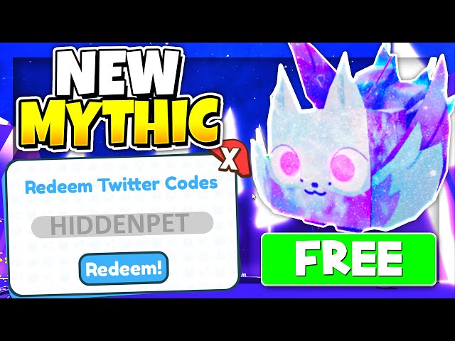 ALL NEW SECRET *MYTHICAL PET* Codes in PET SIMULATOR X?! 7 NEW CODES