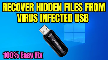 Hoe u verborgen bestanden kunt herstellen van een USB-stick die is geïnfecteerd met een virus || ...