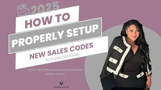 How to Add New Sales Codes in Studio Designer 2025