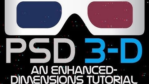 Photoshop 3D Tutorial 02 - Out of screen 3D Starfield for Red Cyan 3-D Glasses