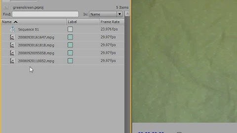 How to Greenscreen Premiere Pro CS3