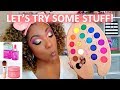 GRWM!! Trying some new things! Glamlite Paint Palette / Sand & Sky Skincare