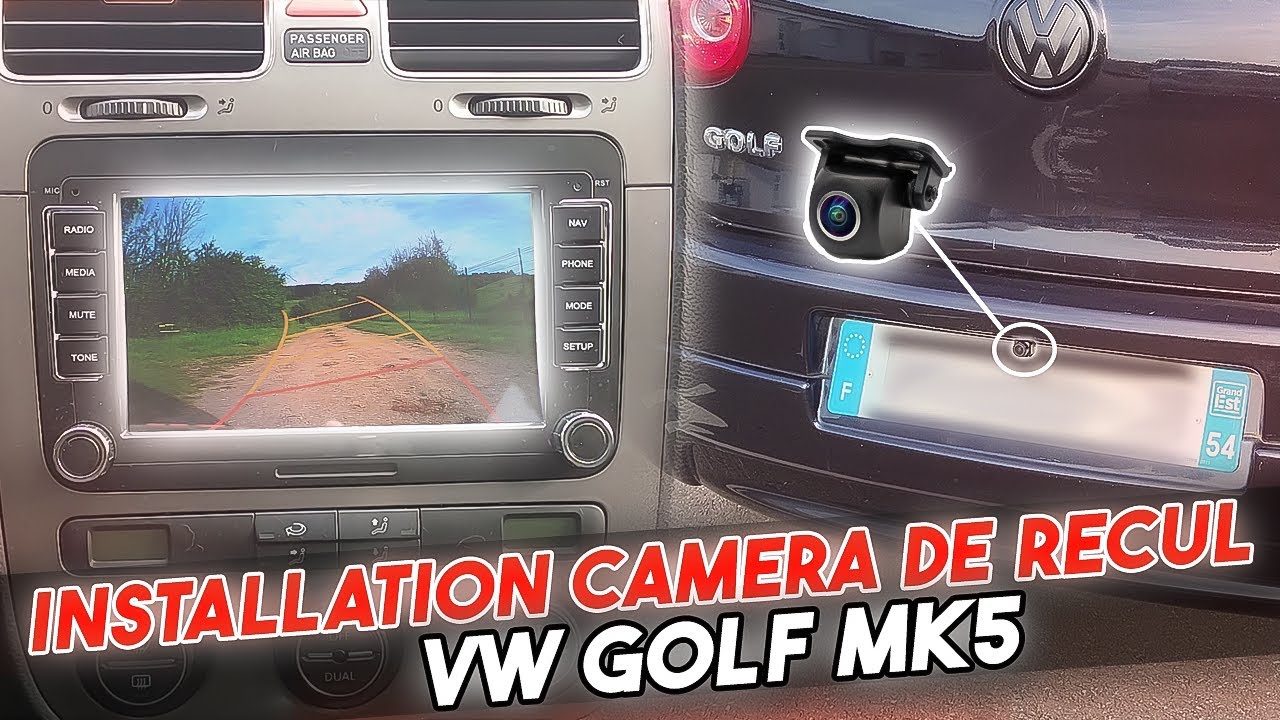 INSTALLER UNE CAMERA DE RECUL SUR AUTORADIO ANDROID SUR GOLF 5 ! - YouTube