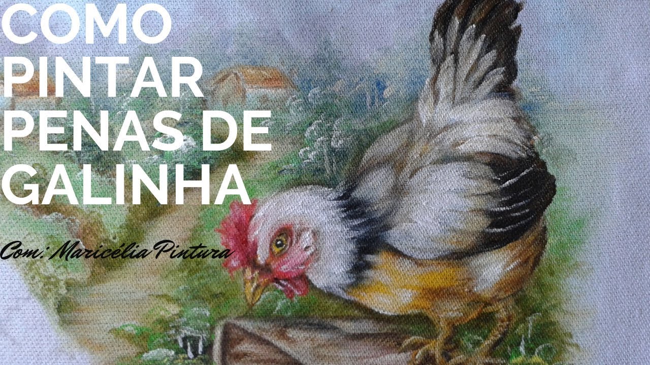 COMO PINTAR AS PENAS DE UMA GALINHA
