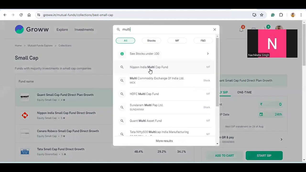 Mutual fund type and realistic return expectations