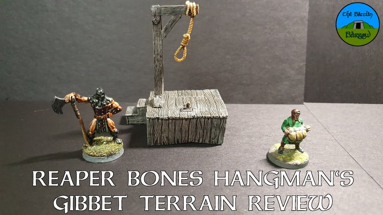Figurina Reaper Bones 77619 - HANGMAN'S GIBBET - Forca Per D&amp;D 80mm