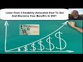 Social Security Disability Benefits - How To Get And Maximize In 2021