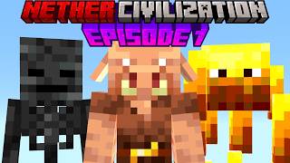 Minecraft But I Join Nether Civilization
