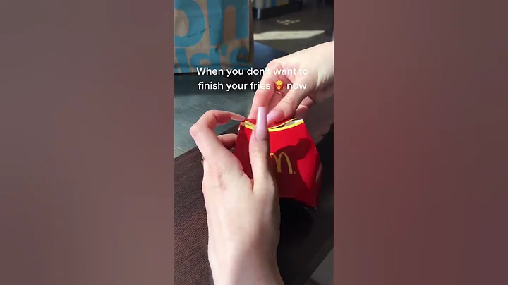 How to close a packet of fries🍟