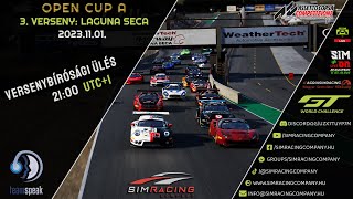 Sim Racing Company - GT3 2023 S7: 3. verseny | Laguna Seca | BT ülés | Open Cup A