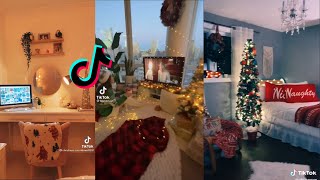 decorating my room for christmas | Christmas room transformation | tiktok compilation