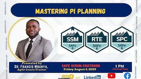The Role of A Scrum Master in PI Planning