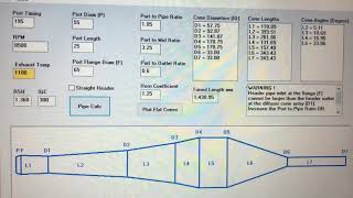 Two Stroke Exhaust Calculator screenshot 1