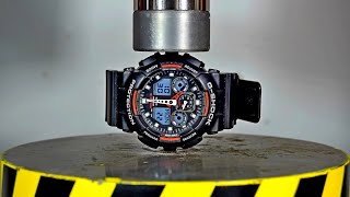 HYDRAULIC PRESS VS G-SHOCK WHICH WATCH IS STRONGER ORIGINAL OR FAKE