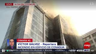 Incendio en edificio de Conagua