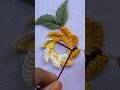 Gorgeous embroidery flower design| hand embroidery design| embroidery short video| kadai design