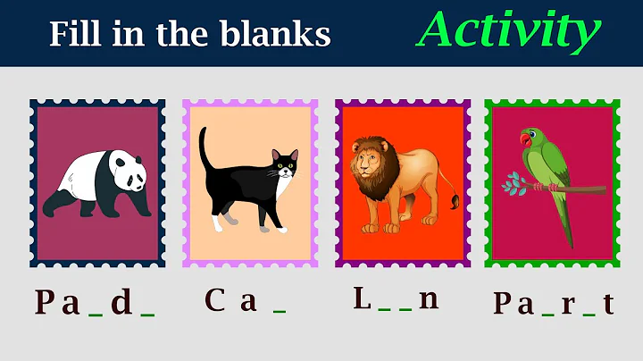 Fill in the blanks with missing letters| complete the words with the missing letters | kids channel