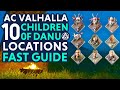 ALL 10 CHILDREN OF DANU LOCATIONS & CLUES - Assassin's Creed Valhalla Wrath of the Druids DLC