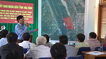 UBND tỉnh Hòa Bình đối thoại với nhân dân về khai thác cát sông Đà