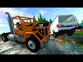 The Most INSANE Diesel Pushes Police Off a Mountain During a Chase! - BeamNG Gameplay & Crashes