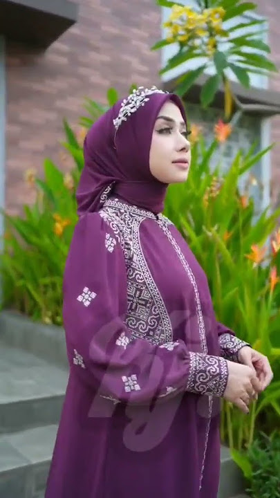 WA 0895 2000 3558 SET HIJAB BORDIR STRIMIN GAMIS CANTIK BANGET PALING LARIS  TOKO TANAH  ABANG