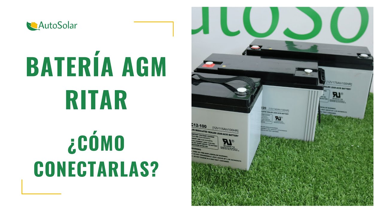 Baterías AGM Ritar | baterías AutoSolar