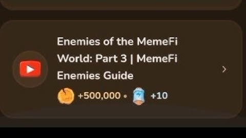 Memefi video code| Enemies of the memefi world part 3| 1 Sep memefi secret video code