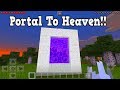 Minecraft  how to make a portal to heaven no mods