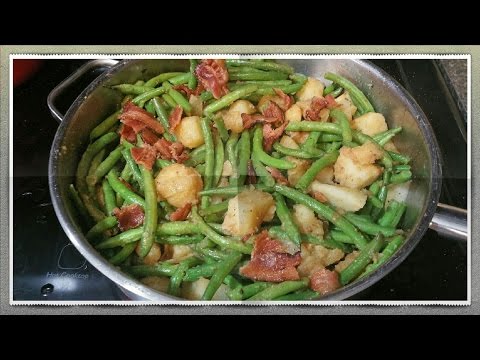 BEST SOUTHERN STYLE GREEN BEANS AND POTATOES- HOW TO MAKE GREEN BEANS AND POTATOES