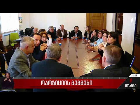 ოპოზიციის გეგმები