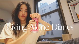 Living Alone Diaries | Dealing with end of year anxiety, new laptop, merch, holiday vibes in NYC!