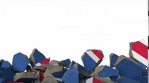 Breaking Wall with Painted Flag of Iceland | Motion Graphics - Envato elements