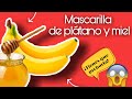 Mascarilla para piel seca!! Con plátano y miel