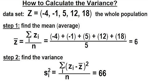 Covariance (2 of 17) How to Calculate the Variance?