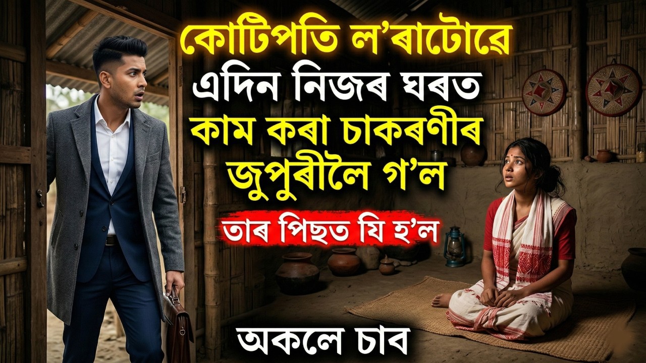 কোটিপতি ল'ৰাটো গৈছিল নিজৰ ঘৰত কাম কৰা চাকৰণীৰ জুপুৰীলৈ, তাৰ পিছত কি হ'ল চাওক 😱 Real Story Guwahati