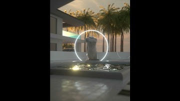 Water Animation Cinema4d and Octane #shorts