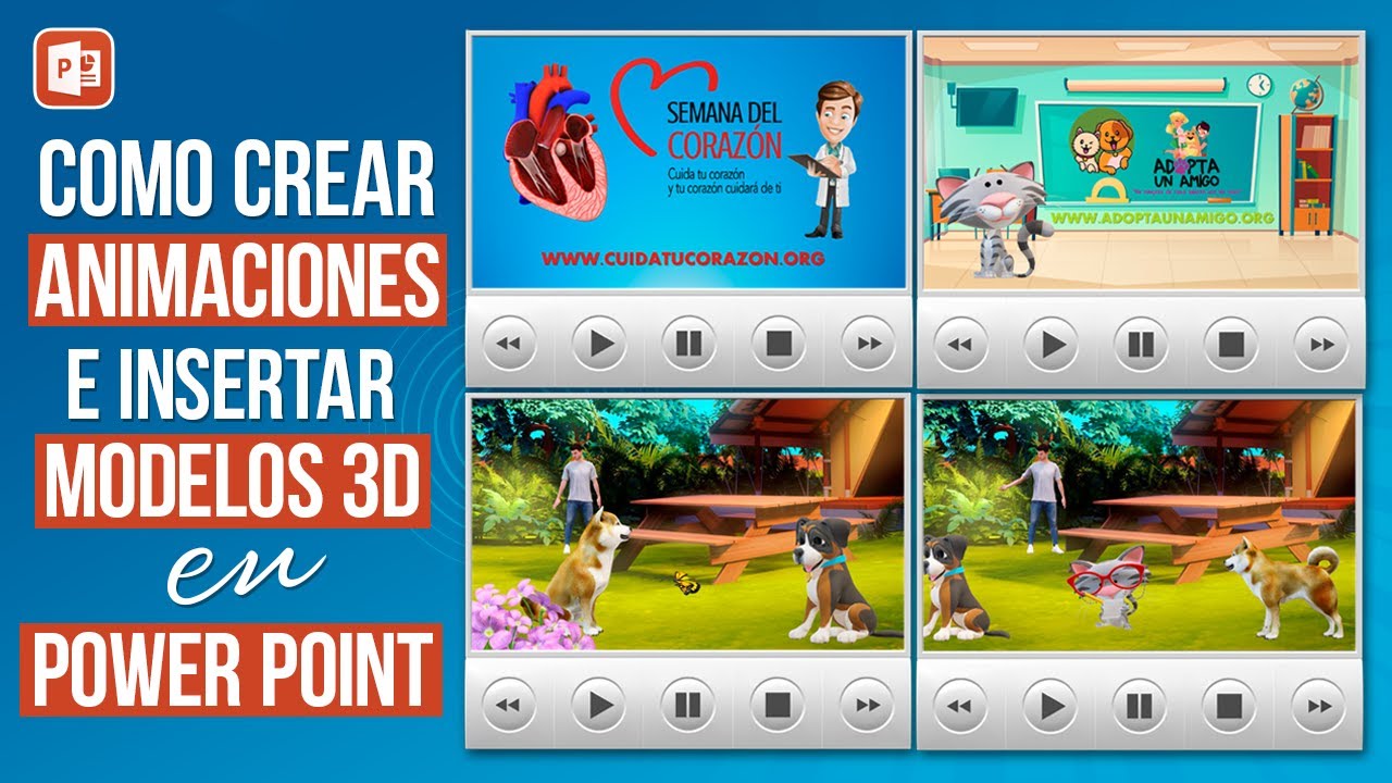 Cómo CREAR ANIMACIONES e insertar MODELOS 3D en POWER POINT GRATIS💻 ...