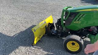 2019 John Deere 60 Quick Hitch Snow Plow For 1023E 1025R 1026R Sub Compact Tractor Power Angle