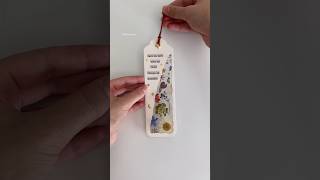 : Creative Bookmark with dried flowers  #bookmark #paperwrld