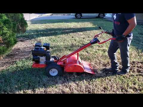 Yard machines 18" tiller (genial) - YouTube