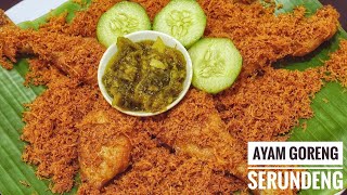 Resep Ayam Goreng Serundeng. 