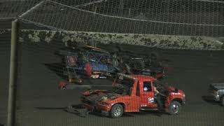 Double roll-over/fire at Macon Speedway Saturday, Aug 7 - 2021 at the Diane Bennett Memorial.....
