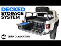 Jeep Gladiator Truck Bed Drawer System by DECKED for WAYALIFE EVO Overland Build