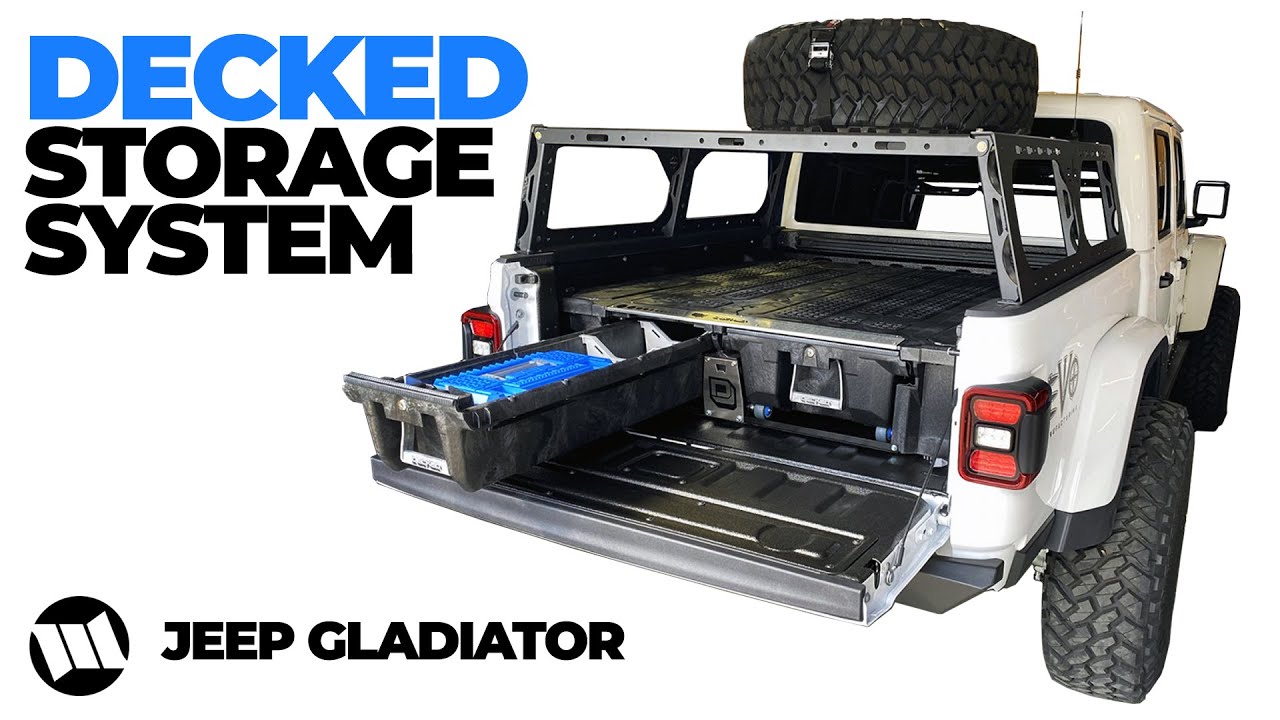 Jeep Gladiator Truck Bed Drawer System by DECKED for WAYALIFE EVO Overland  Build - YouTube