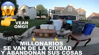 😱BOTARON TODO A LA calle 😱/ LO QUE TIRAN EN USA LOS MILLONARIOS / VENTA DE GARAGE EN USA / YARD SALE