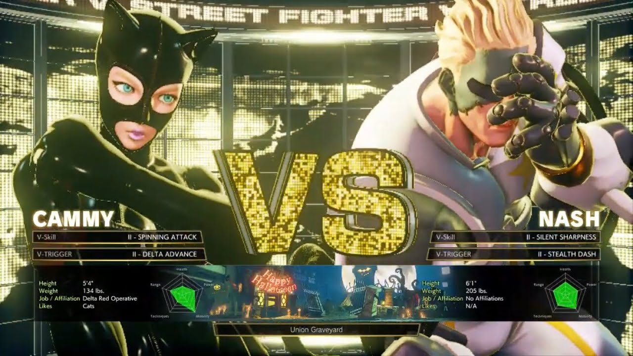 STREET FIGHTER V- Cammy VS Nash (Cammy Cat Women Mod)