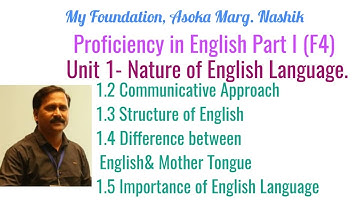 F4 Unit 1- Nature of English Language.