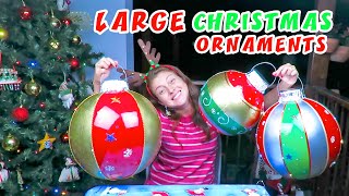 LARGE Christmas Ornaments - Christmas Light Balls - Amazing Christmas Decoration | aPasos Crafts DIY