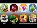 Garten of Rainbow Monsters,PvZ 2,Level Up Numbers,Find the Alien 2,Zooba,Foot Gang,Talking Tom Gold